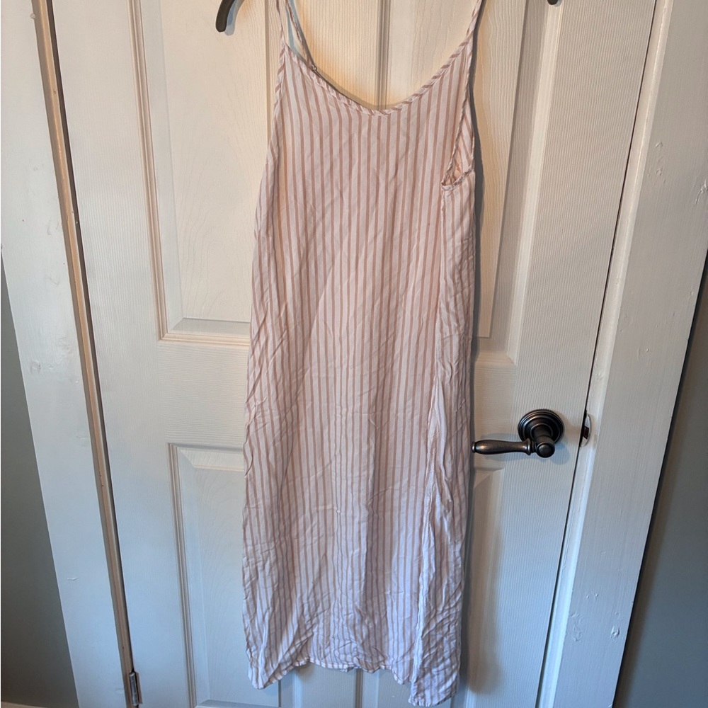 Striped Pink Slip Dress Camisole